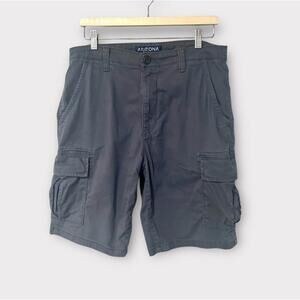 Arizona Jean Co. Mens Crago Shorts Pockets Flex Classic Fit Blueish Gray Size 33